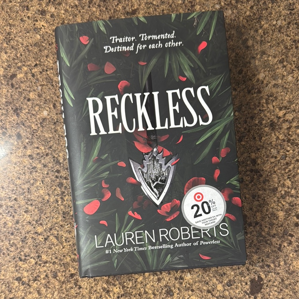 Reckless by Lauren Roberts - Black and Red Hardcover